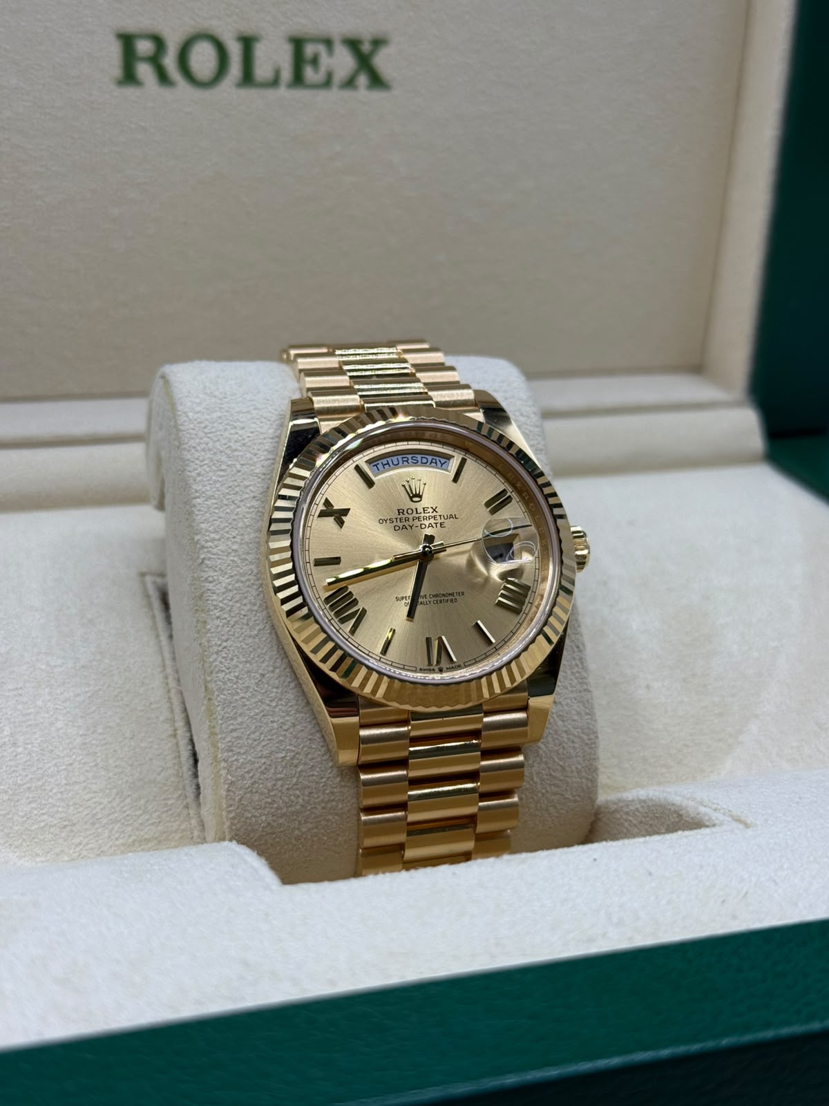 Rolex Day-Date 228238 Champagne Dial – Bild 2