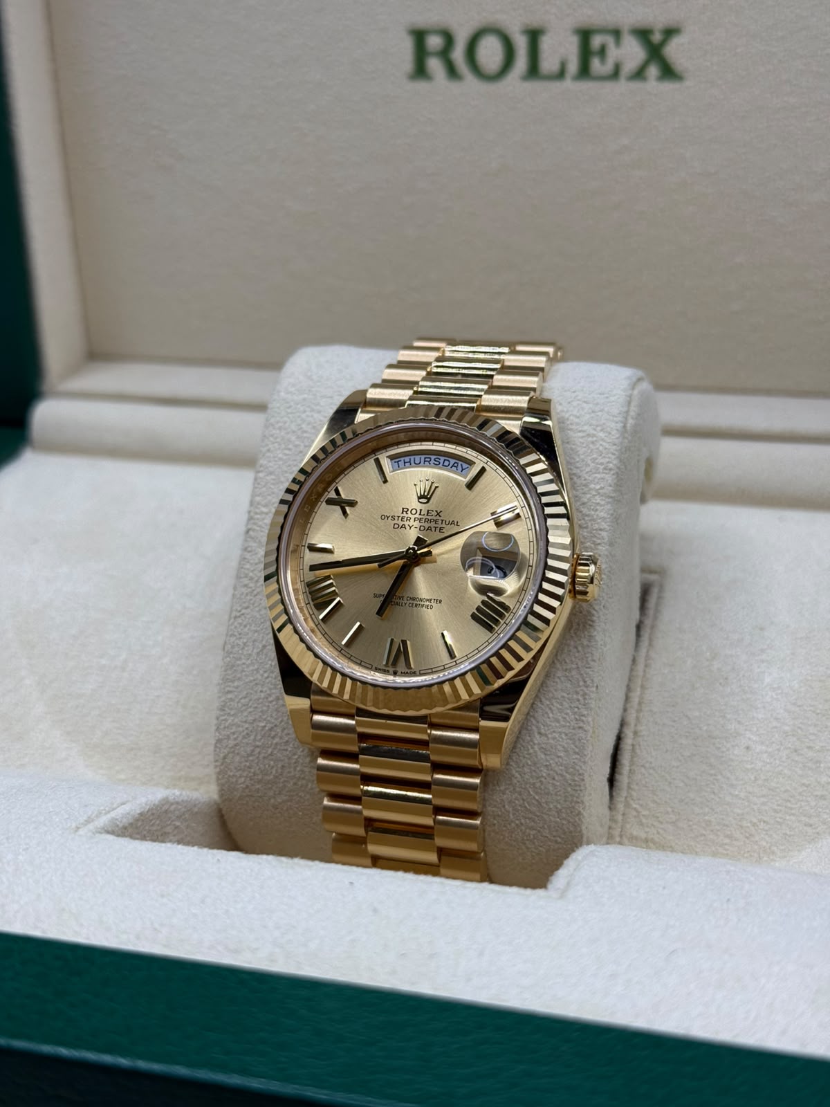 Rolex Day-Date 228238 Champagne Dial – Bild 3