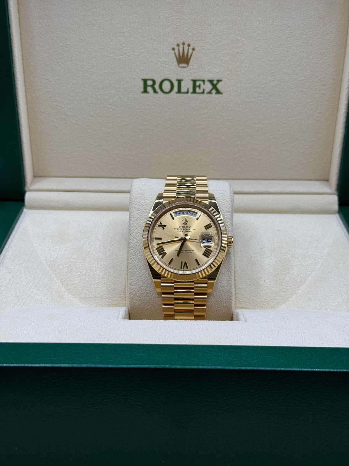 Rolex Day-Date 228238 Champagne Dial – Bild 4