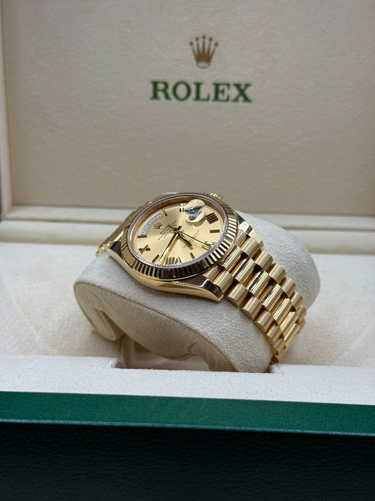 Rolex Day-Date 228238 Champagne Dial – Bild 6