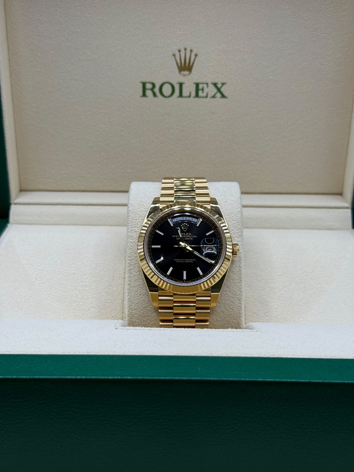 Rolex Day-Date 228238 Black Dial – Bild 6