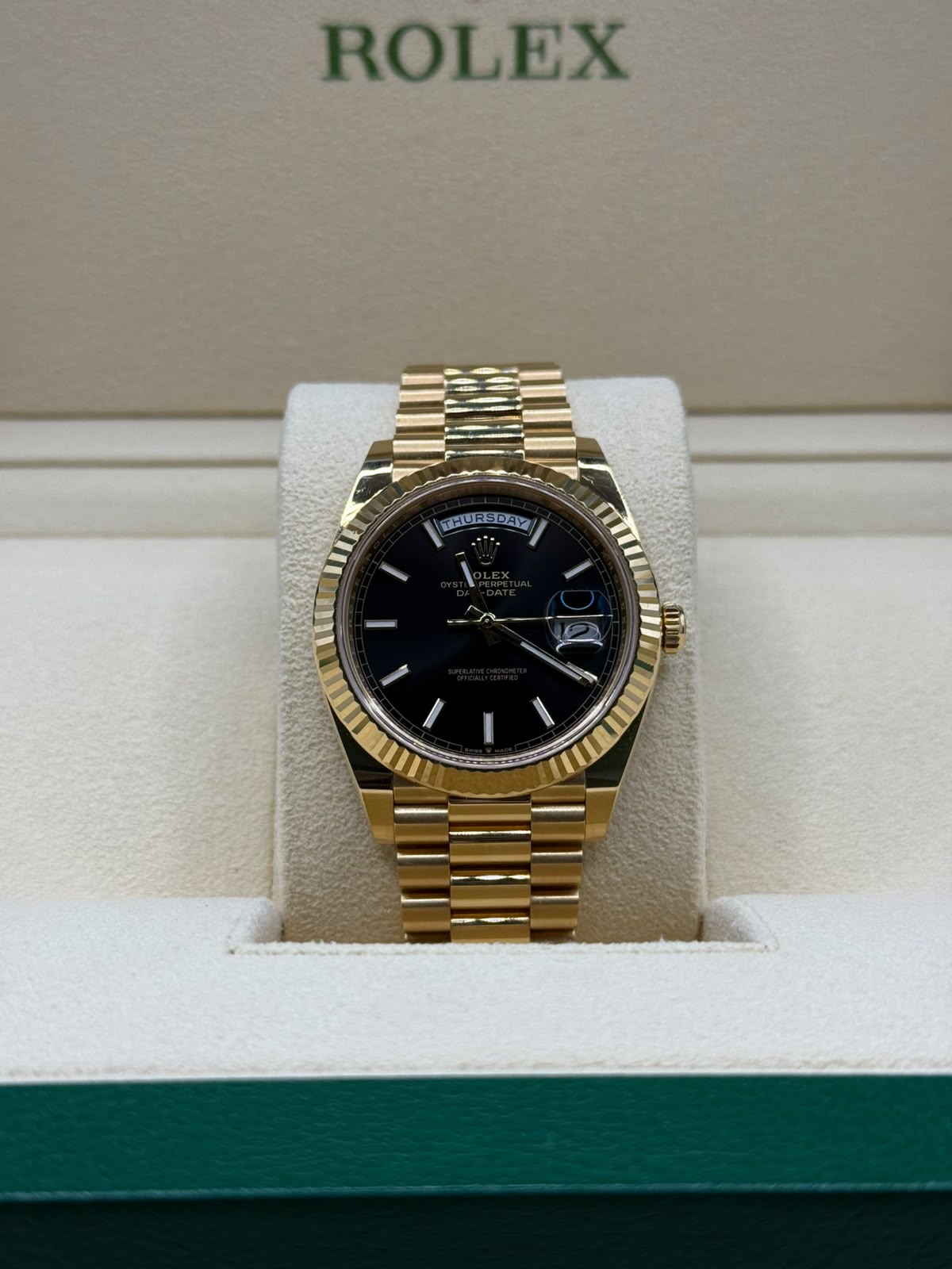 Rolex Day-Date 228238 Black Dial